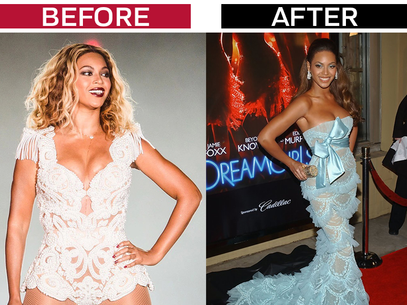 Beyonce Before and After Losing 20 Pounds in 2 Weeks