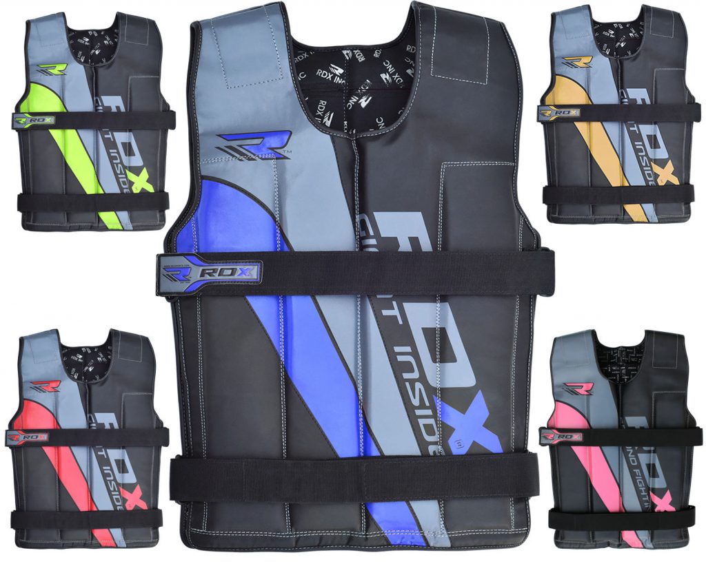 RDX weighted vests in 5 colors