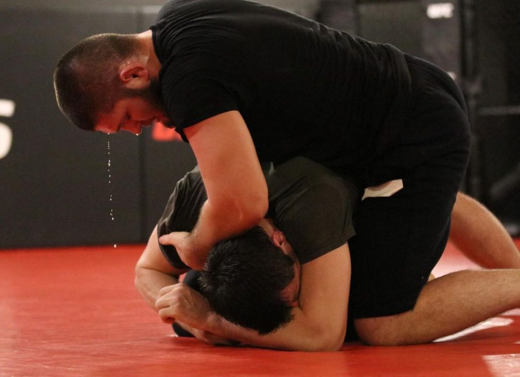 Sparring ad grappling session of Khabib