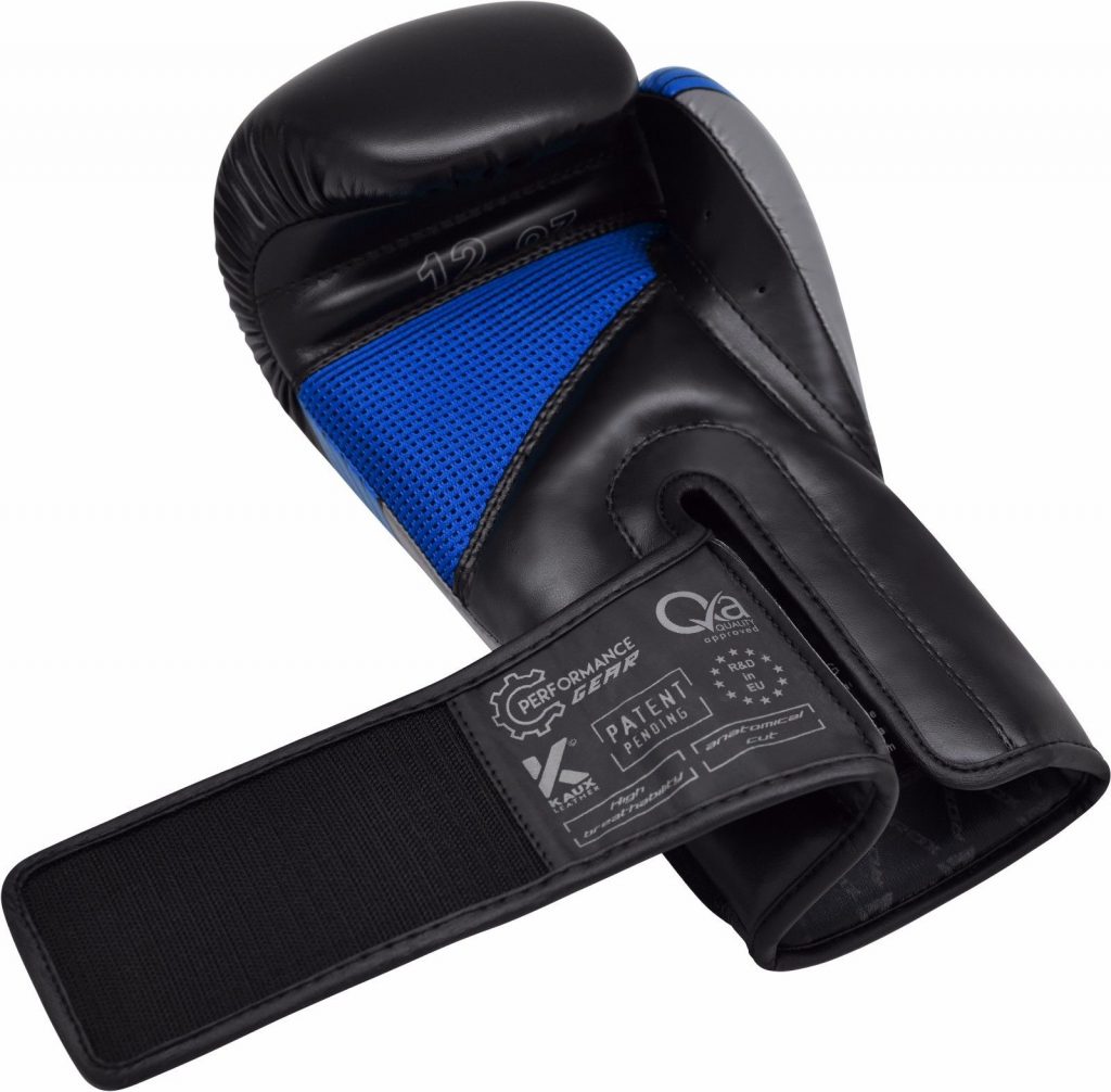 black and blue boxing glove