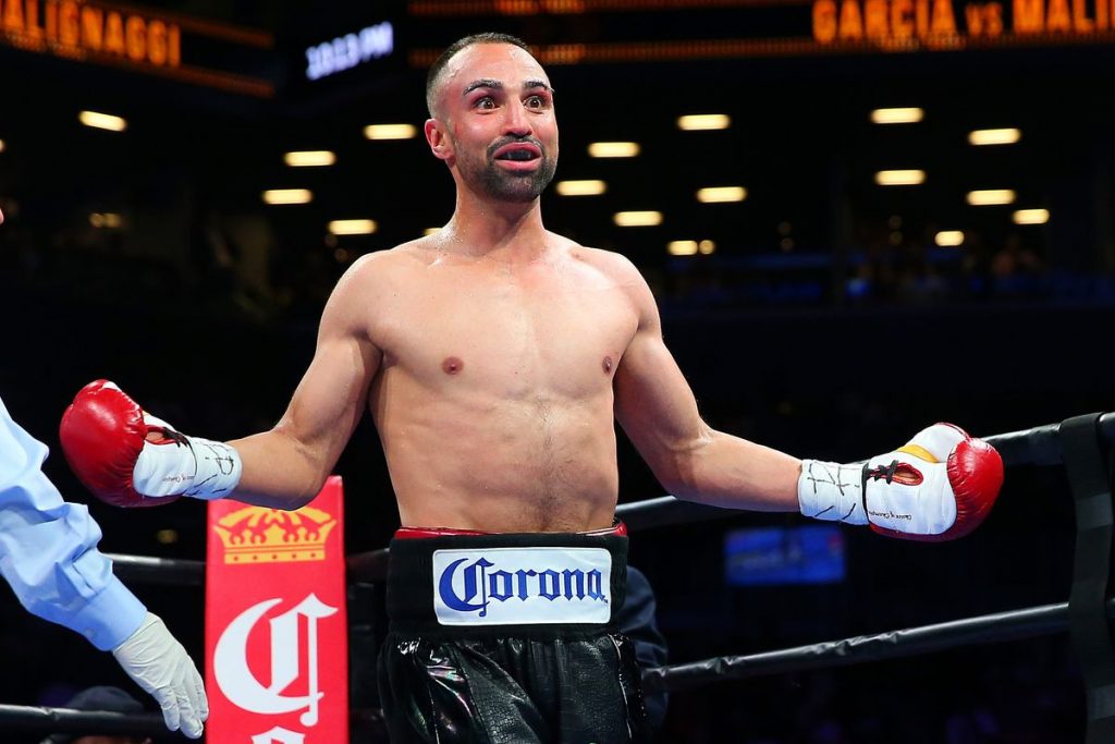 Boxer Paulie Malignaggi standing in the ring