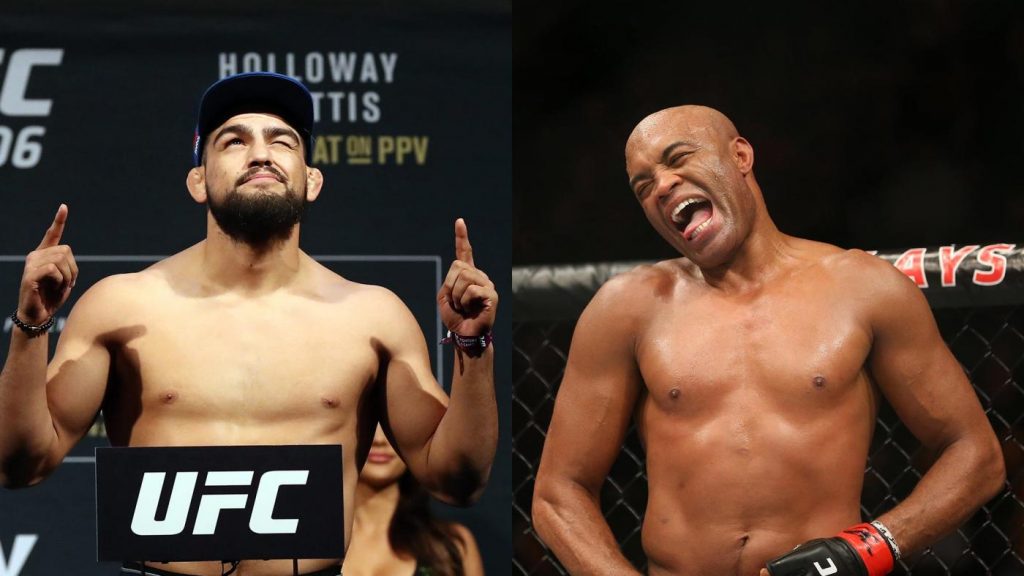 Kelvin Gastelum and Anderson Silva pictures at UFC events