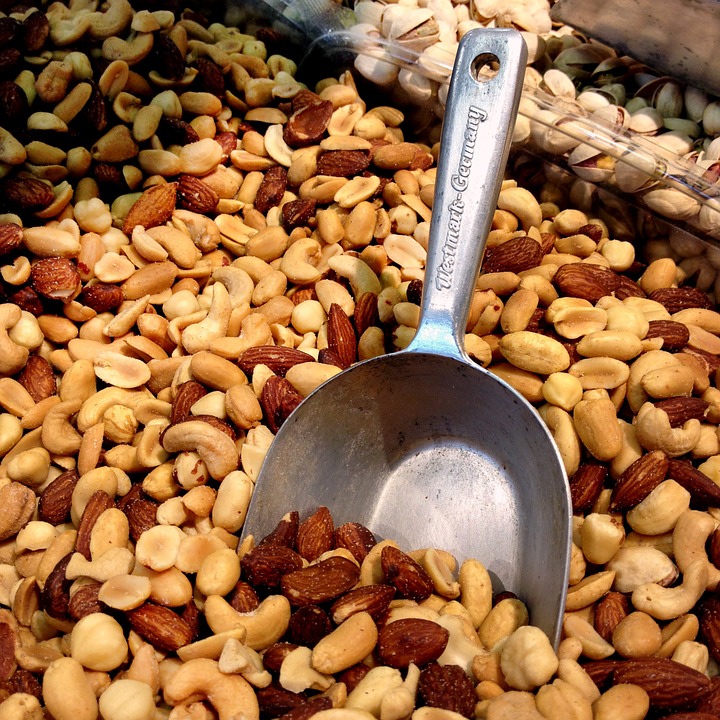 Nuts in a spoon