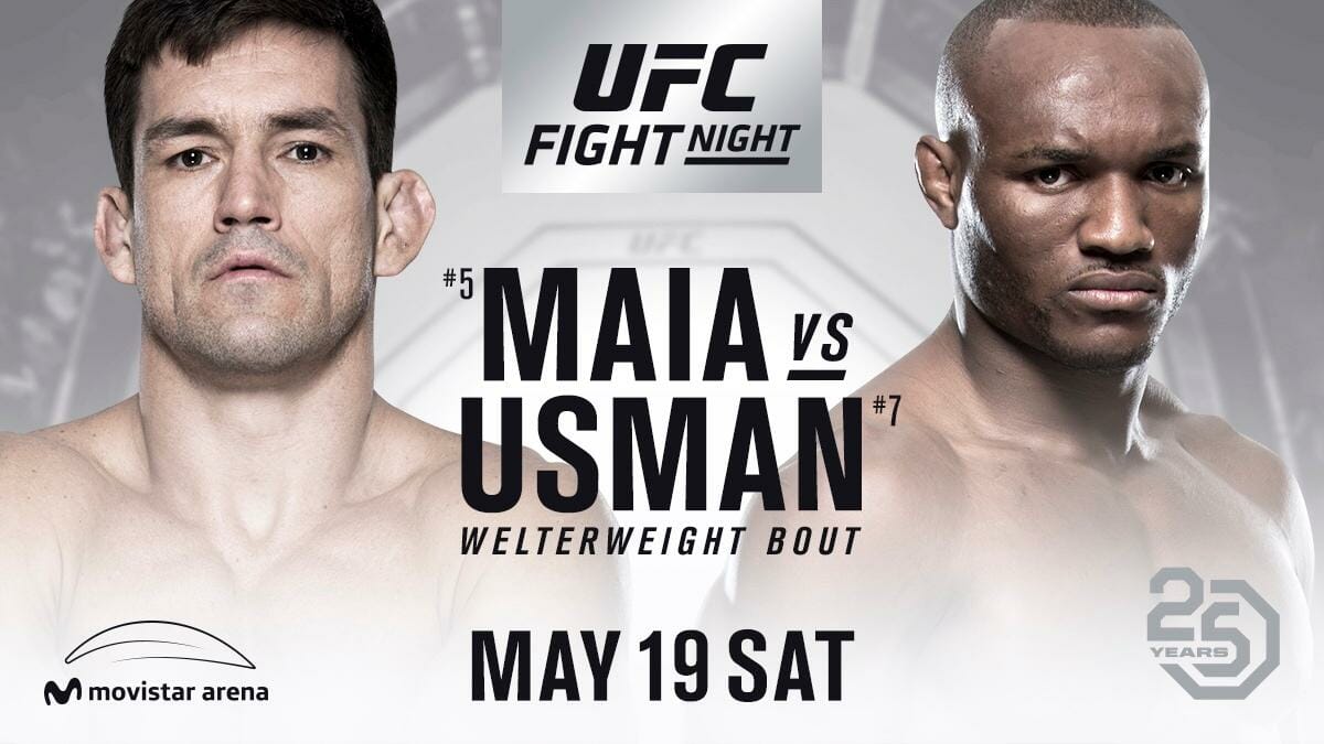 Kamaru Usman vs. Demian Maia Face Off At UFC Fight Night In Chile
