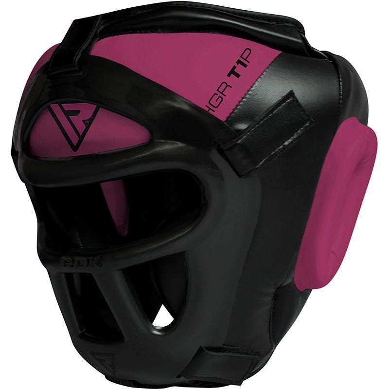 RDX T1 Women Full Face Protection Headgear Unbreakable Detachable Cage Guard Pink Black