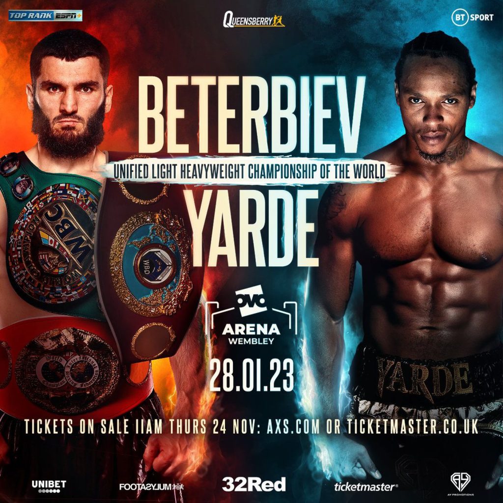 Boxing Calendar 2023 - Artur Beterbiev vs Anthony Yarde 